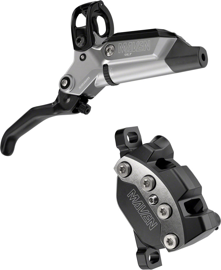 SRAM Maven Ultimate Stealth Disc Brake and Lever - 4-Piston  Titanium Hardware  A1