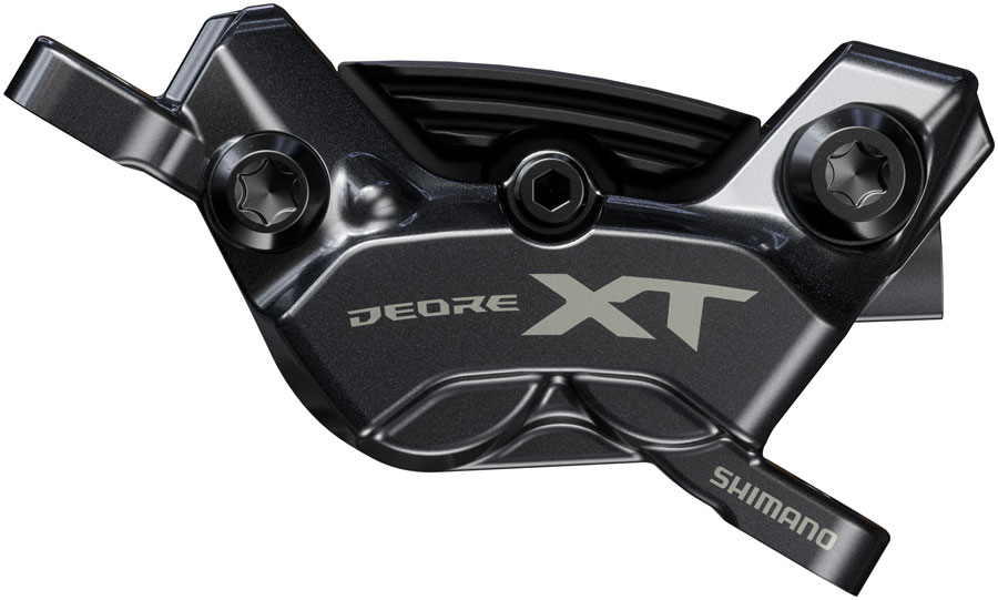 Shimano Deore XT BR-M8220 Enduro Disc Brake Caliper - Front or Rear  Post Mount  4-Piston  Includes P04C-MF Finned Metal