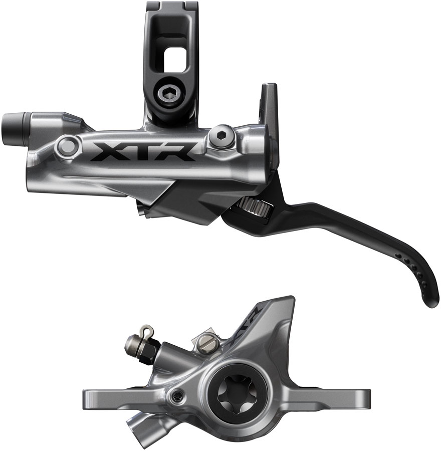 Shimano XTR BR-M9200 Disc Brake and BL-M9220 Lever - Left/Front  Post Mount  2-Piston Caliper  SM-BH90-SS Hose  Metal