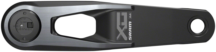 SRAM X0 Eagle T-Type AXS Wide Left Crank Arm with Power Meter Spindle - 165mm  12-Speed  DUB Spindle Interface  Black 