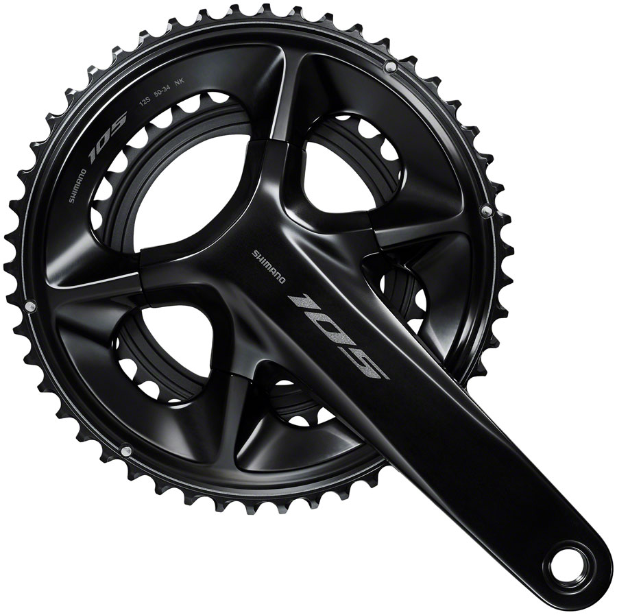パーツ Shimano 105 FC-R7100 170mm 50-34 Shimano 105 FC-R7100 Crankset - 170mm, 12-Speed, 50/34t, 110