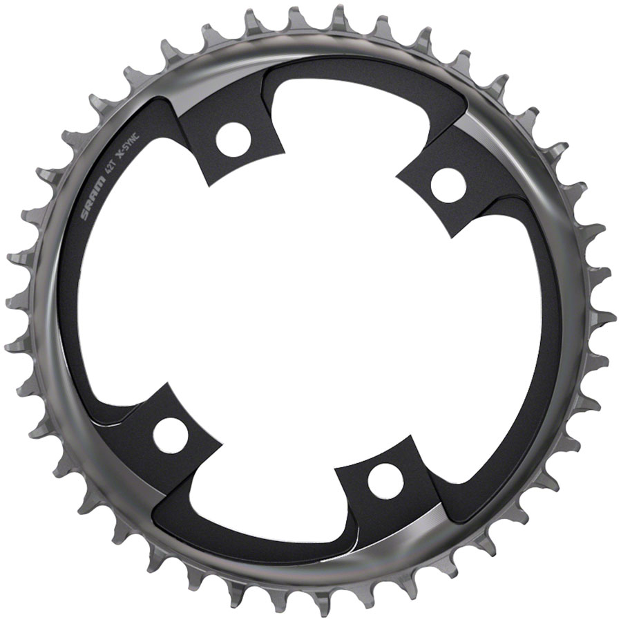 SRAM 42T X-SYNC チェーンリング X-Sync Road Chainring - SRAM 42 Tooth 107mm BCD x 4-Bolt 1x12
