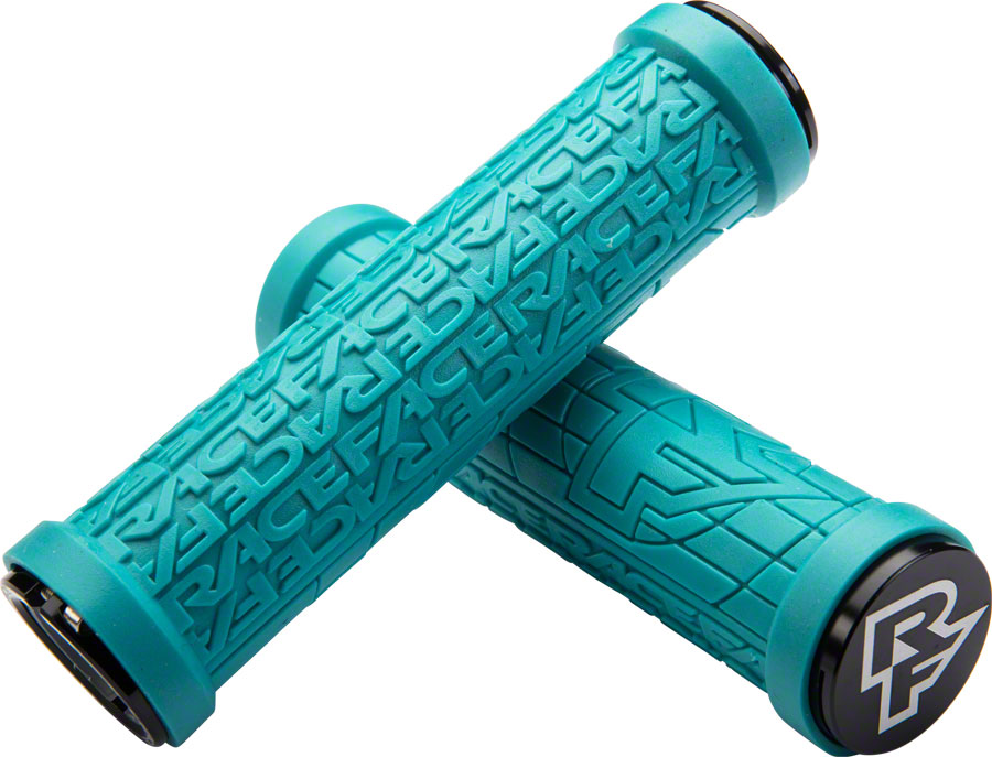 RaceFace Grippler Grips - Turquoise, Lock-On, 33mm | eBay