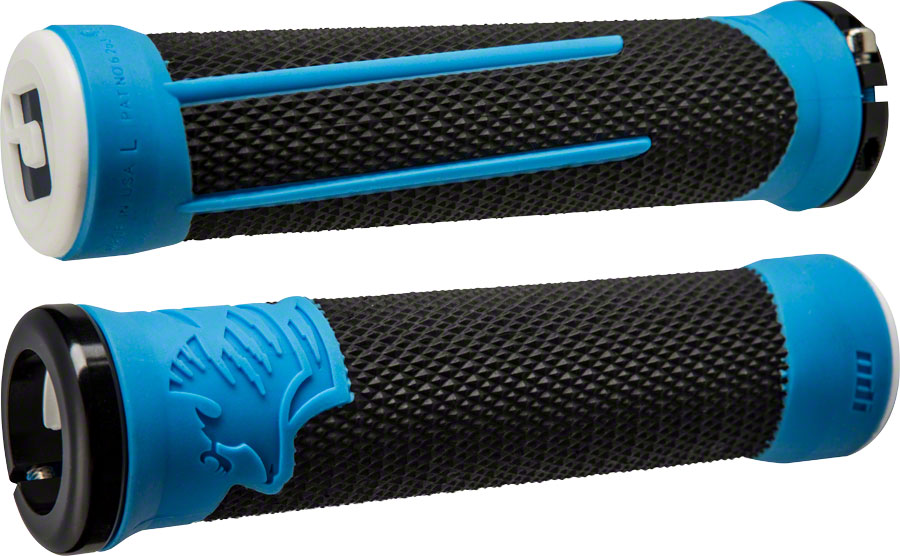 ODI AG2 Grips - Black/Blue  Lock-On