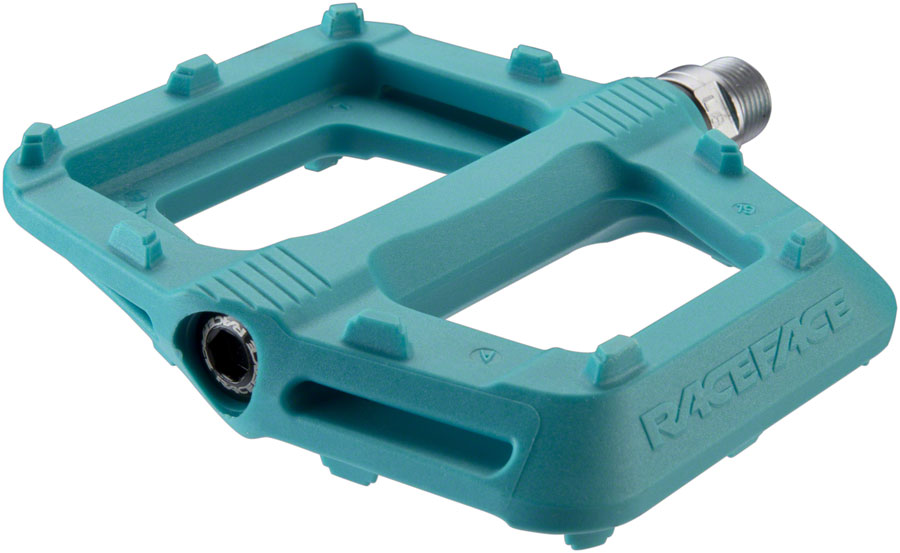 turquoise flat pedals