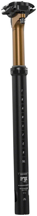 FOX Transfer SL Factory Dropper Seatpost - 27.2  50 mm  Internal Routing  Kashima Coat Upper
