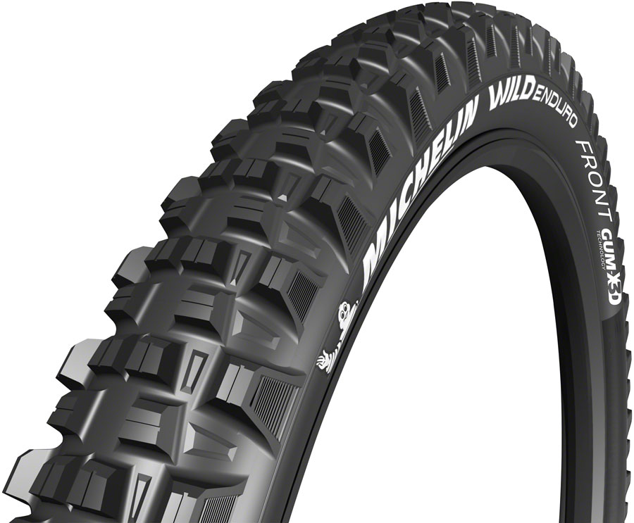 Michelin E-Wild Tire - 27.5 x 2.6  Tubeless  Folding  Gum-X  Black  Front  Ebike