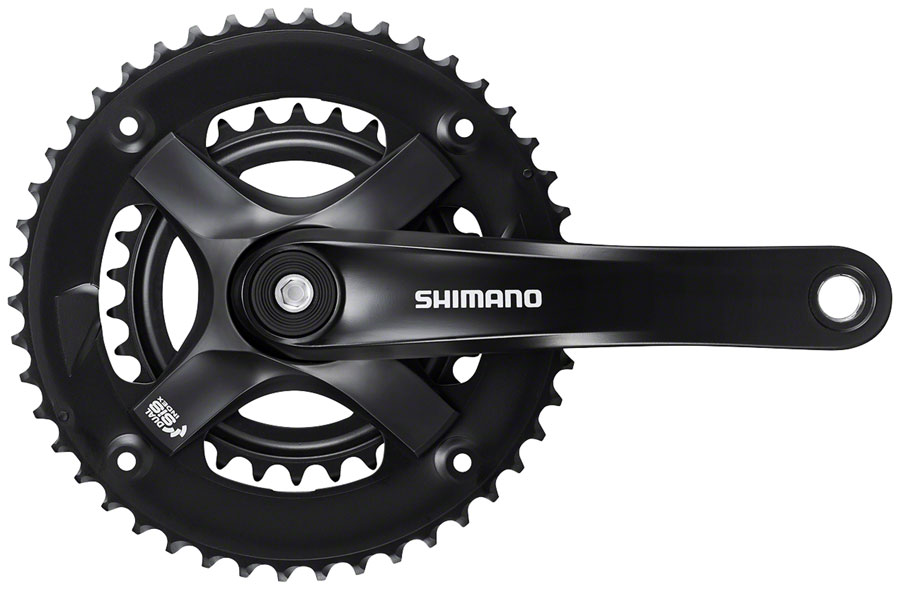 Shimano FC-TY-501-2 Crankset - 175mm 7/8-Speed 46-30t Riveted Square Taper JIS Spindle Interface Black