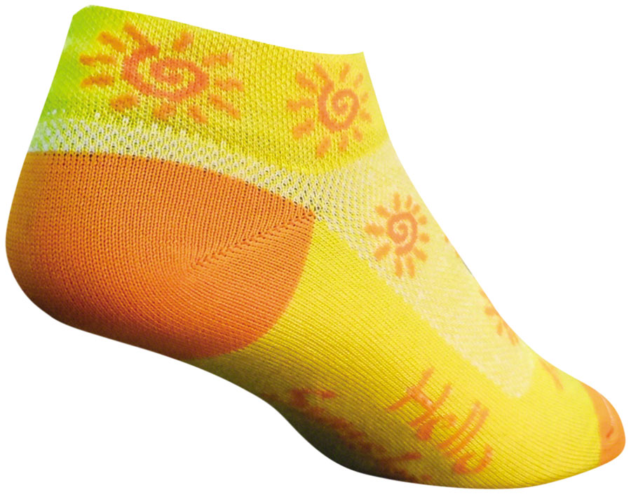 SockGuy Classic Sunshine Socks - 1 inch Yellow Women's Small/Medium