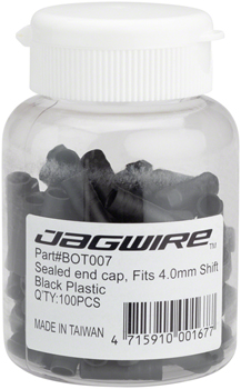 Jagwire 5mm to 4mm Step Down Open End Caps Bottle of 100 Chrome Plated