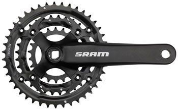 Bikeman SRAM S-600 Crankset - 175mm, 8-Speed, 42/32/22t, 104/64 BCD ...