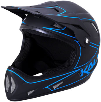 Kali Protectives Zoka Youth Helmet Pinner Gloss Black//Red//White Youth LG