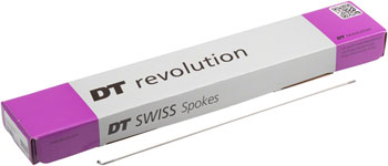 DT Swiss Revolution Spoke 2.0//1.5//2.0mm 268mm J-bend Black Each