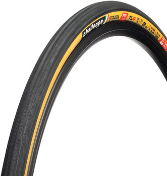 Handmade Clincher Folding Challenge Strada Pro Tire 700 x 25 Black//Tan