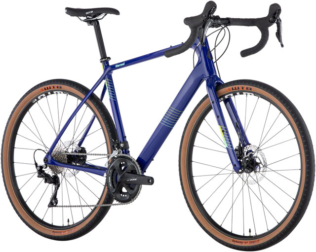 dark blue bike