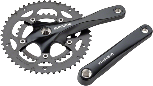Bikeman: Shimano Claris FC-RS200 Crankset - 170mm, 8-Speed, 50/34t
