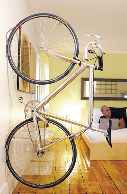 fold down bike wall mount