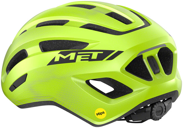 MET Miles MIPS Bike Helmet - Fluorescent Yellow Cycling Helmet With Brain Protection System