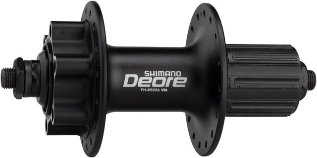 Shimano Deore FH-M525A Rear Hub - QR x 135mm, 6-Bolt, HG10, Black, 32H