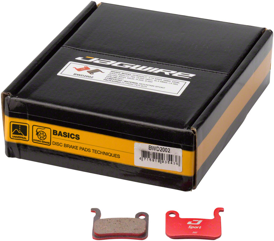 Jagwire Sport Semi-Metallic Disc Brake Pads - Bulk Box, For 