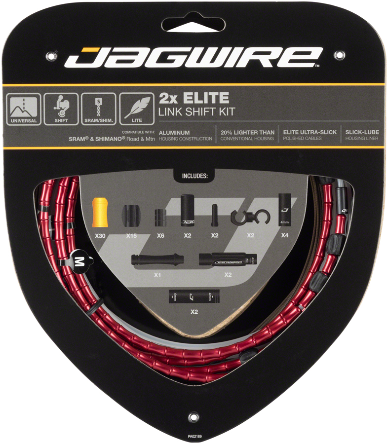Jagwire-2x-Elite-Link-Shift-Cable-Kit-Shift-Cable-and-Housing-Sets__Bicycle-Shift-Cable-and-Housing-Sets