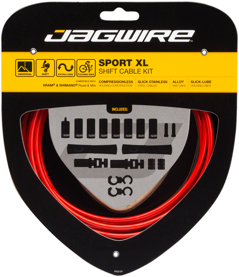 Jagwire-Sport-XL-Shift-Cable-Kit-Shift-Cable-and-Housing-Sets__Bicycle-Shift-Cable-and-Housing-Sets