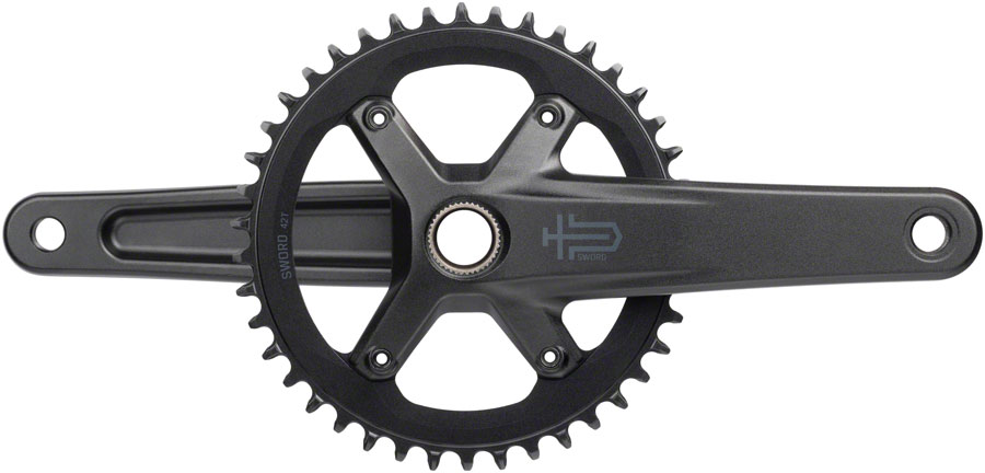 【誠実】 165mm, - Crankset 1x Sword microSHIFT 10-Speed, 110 42t, パーツ