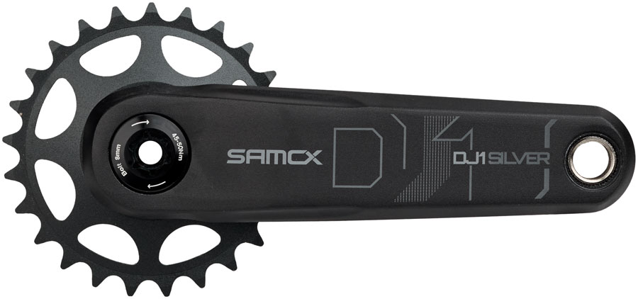 Samox Silver DJ-1 Crankset - 160mm, 3-Bolt Direct Mount 25t