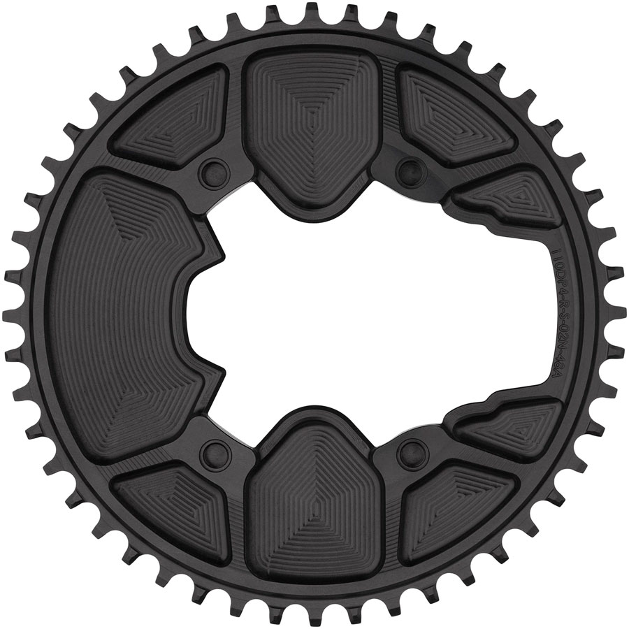 WOLFTOOTH チェーンリング DIRECT MOUNT AERO 46t Wolf Tooth Aero Direct Mount 1x Chainring - 46t, 4-Bolt, Drop-Stop
