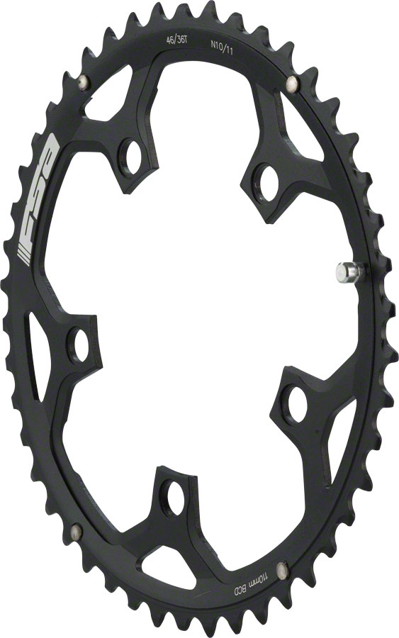 Full Speed Ahead Pro Road Chainring 46t 110 BCD 10/11-Speed Aluminum N11 Black - Picture 1 of 1