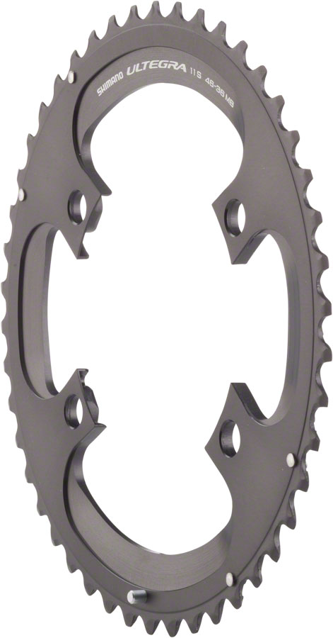 Plato de aluminio Shimano Ultegra 6800 46T - 11 velocidades BCD 110 negro para carretera - Imagen 1 de 1