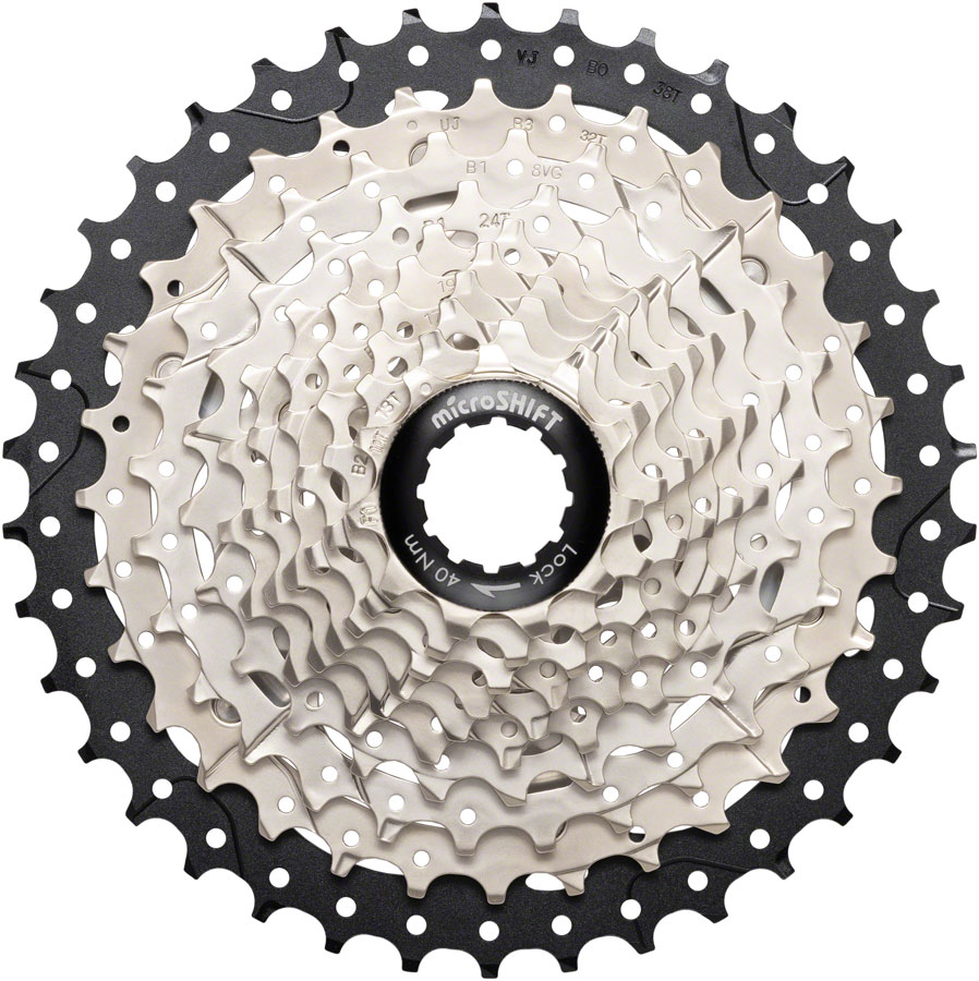 microSHIFT Sword 10-Speed Cassette 11-38t Alloy Spider Satin