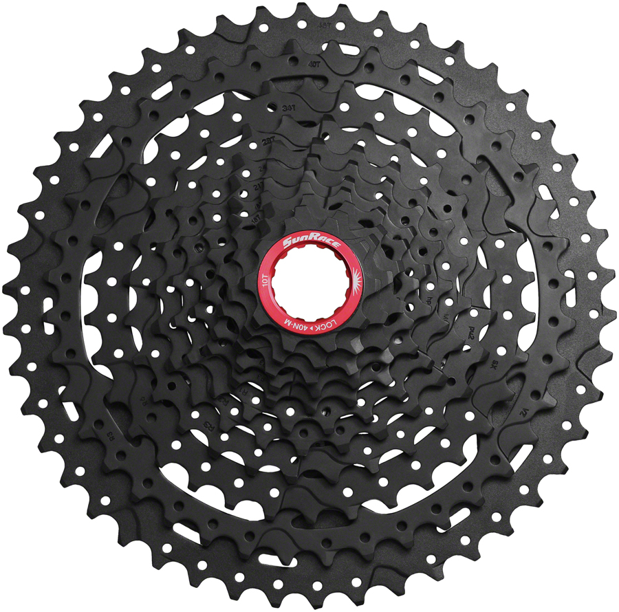 SunRace CSMX9X 11-Speed Cassette 10-46T Wide-Range, Black Chrome