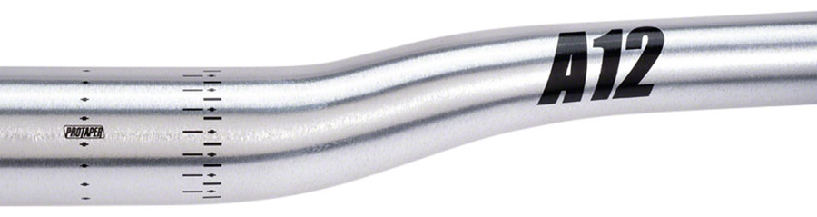 ProTaper A12 Aluminum Handlebar - 810mm, 12mm Rise, Silver MTB