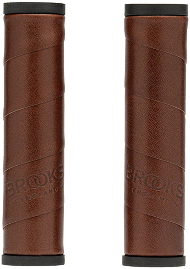 パーツ BROOKS ERGON LEATHER GRIPS GP1(BROWN) Brooks Ergon GP1