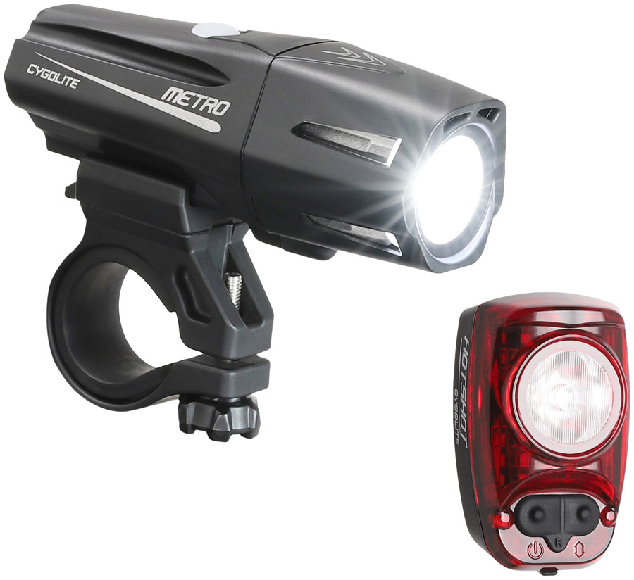 Cygolite Metro Plus 850 Lumen - Hotshot 180 USB-C Bike Light Set - Waterproof 15390₽