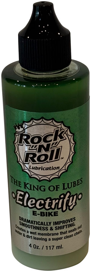 Rock-N-Roll Electrify Chain Lube 4oz | E-Bike Chain Lubricant for High  Torque