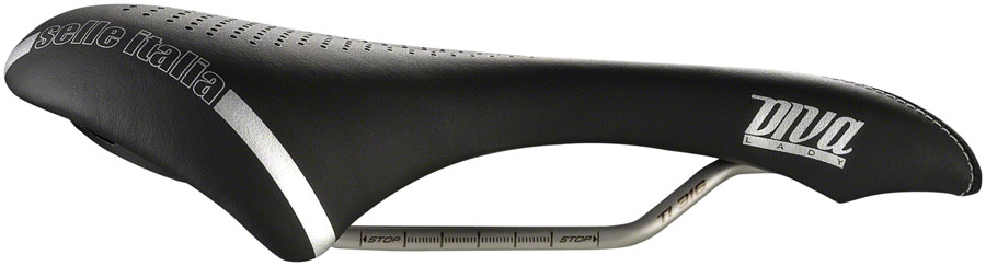 Selle Italia Diva Gel Superflow Saddle - Black 135mm Width