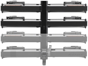Kuat Piston Pro X Hitch Bike Rack Add-On - 2-Bike, LED Lights with 4-Pin Plug, Kashima Coat, Galaxy Gray EA Hitch Rack Accessory