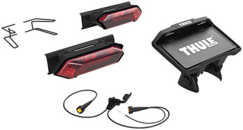 Thule Verse Light and Plate Kit - Black EA Hitch Rack Accessory
