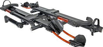 Kuat NV 2.0 Hitch Bike Rack - 2-Bike, 2" Receiver, Metallic Gray/Orange EA Hitch Bike Rack