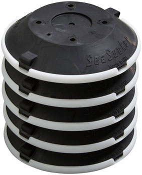 SeaSucker Replacement Vacuum Pad - 6" - 5 Pack Black EA Rack Service Part
