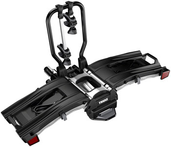 Thule EasyFold XT Hitch Bike Rack - 2-Bike, 1-1/4", 2" Receiver, Black EA Hitch Bike Rack