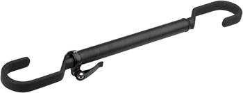 Delta Adjustable Crossbar Top Tube Frame Adapter: Black EA Rack Accessories