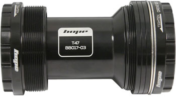 Hope T47 Bottom Bracket Bottom Bracket - 68/73mm, For 30mm Spindle, Stainless, Black EA Bottom Brackets
