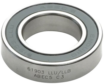Enduro 61903 LLU/LLB Radial Cartridge Bearing - ABEC-5, CN Clearance, 17mm x 30mm x 7mm EA Cartridge Bearing