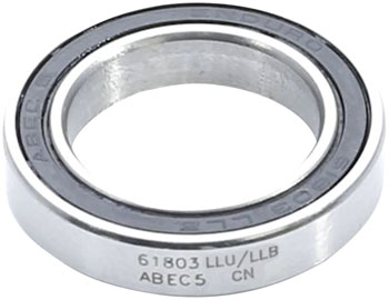 Enduro 61803 LLU/LLB Radial Cartridge Bearing - ABEC-5, CN Clearance, 17mm x 26mm x 5mm EA Cartridge Bearing