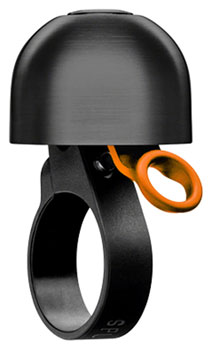 Spurcycle Compact Bell - 22.2mm, Black/Orange EA Bell