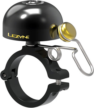 Lezyne Classic Brass Bell - Hard Mount, Black EA Bell