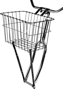 Wald 198 Front Basket with Adjustable Leg: Gloss Black EA Baskets